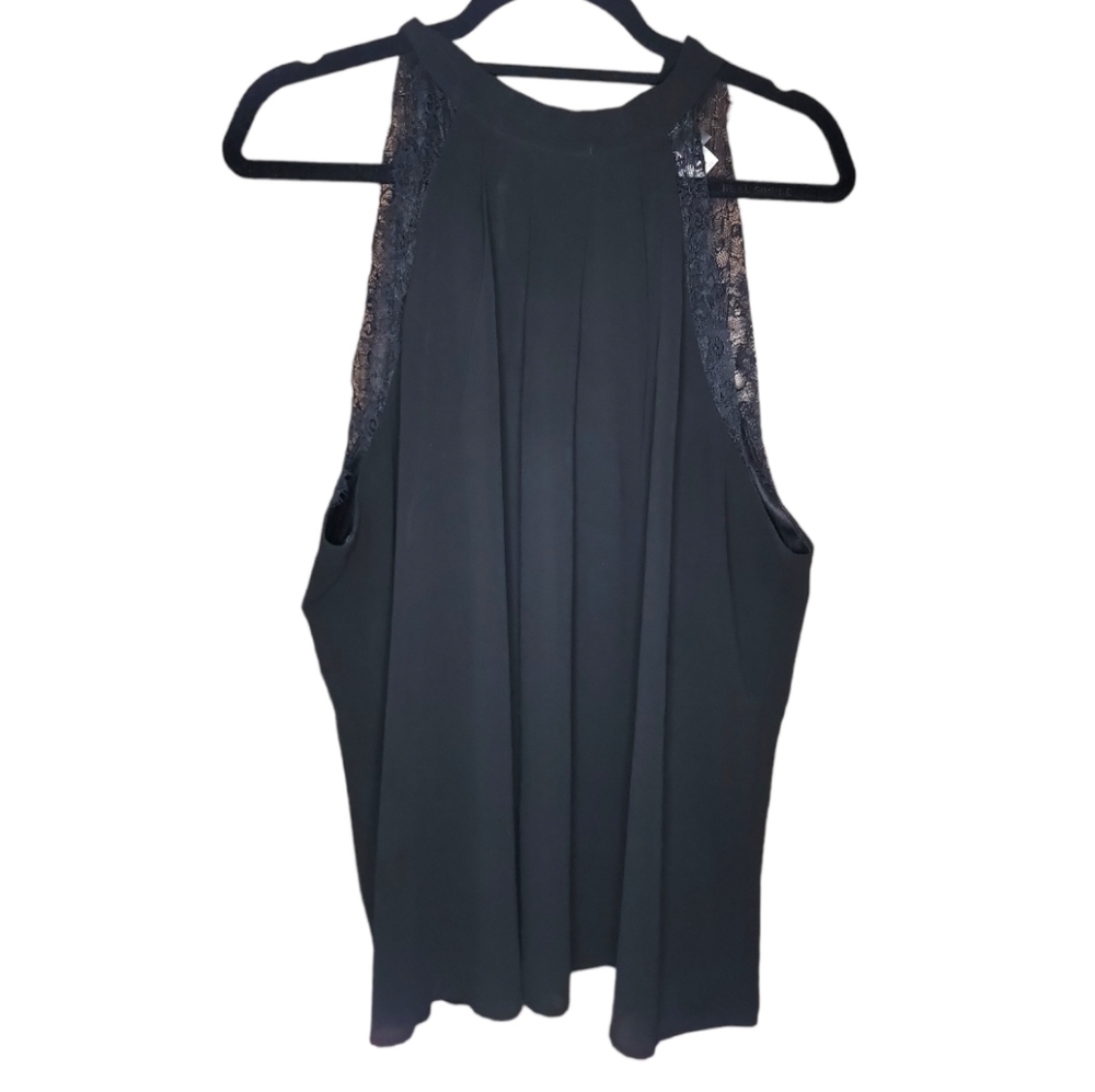 Black Lace Halter Blouse